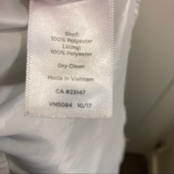 TALBOTS Sz 14P Embroidered Butterfly Pleated Knee Length Lined Zipper Skirt - Picture 6 of 6